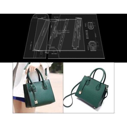 Single Shoulder Crossbody Bag Tote Bag Acrylic Version Type Diy Handmade Leather Drawings Out Of Line Template Tools