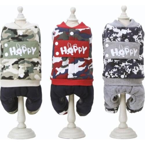 Thicken Warm Dog Clothes Jumpsuit Winter Pet Coat Garment Small Dog Costume Apparel Yorkie Bichon Poodle Schnauzer Clothing