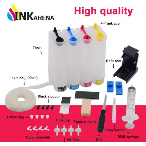 INKARENA Ciss Ink System Replacement For HP21 22 Cartridge Deskjet 3915 D1530 D1320 F2100 F2280 F4100 F4180 Printer Ciss Tank
