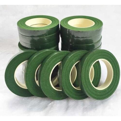 1.2cm 30y DIY Flower Decor Self Adhesive Green Paper Tape Floral Stem Tape Florist Supplies Artificial Flowers Supply Home Decor