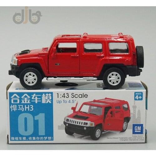 1:43 Diecast Car Model Toy H3 Pull Back Car