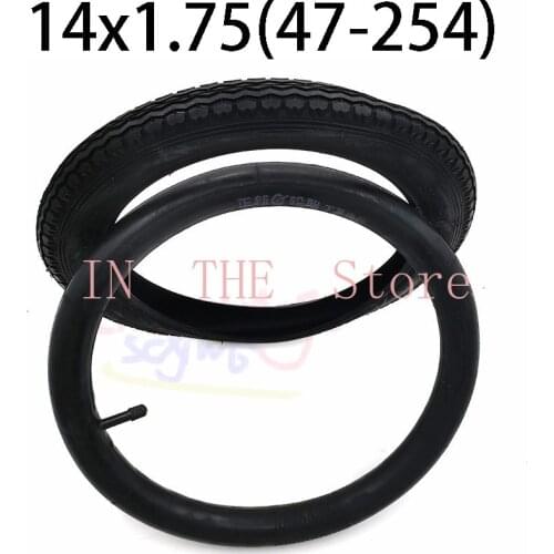 14X1.75 47-254 Childrens Bicycle Inner Tube Outer Tire 14 Inch Baby Carriage Tyre Wheel Accessories 14*1.75 Tires