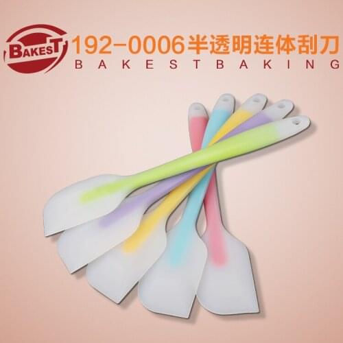 BAKEST 2pcs per lot Silicone Baking Scraper for Cake Middle Hand-Stirring Scraper Lovely Pastry Spatulas