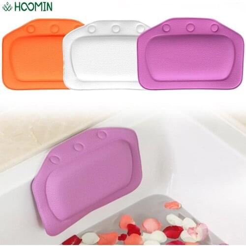 21*31 cm Soft Headrest With Suction Cup Neck Protection Sponge Bathtub Cushion SPA Bath Pillow Bathroom Supplies