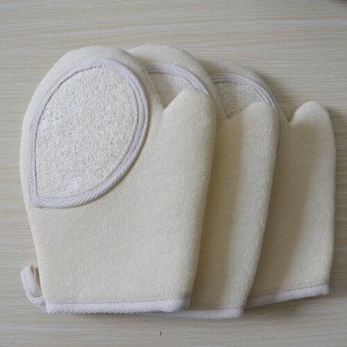 3/1PCS Natural Loofah Sponge Bath Gloves Shower Rub For Whole Body Massage Brush Scrubber Exfoliator Bathing Massage Brush Pad
