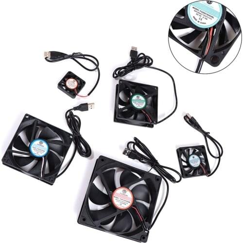 DC 5V USB Brushless Sleeve Bearing Fen Computer PC Silent Cooler Cooling Fan Lot
