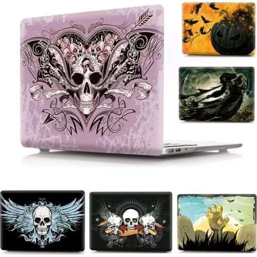 Halloween Horror Pattern Laptop Shell Cover Case For Apple Macbook Air Pro 11 12 13 15 Protective Bag Sleeve for Mac 16 Touchbar