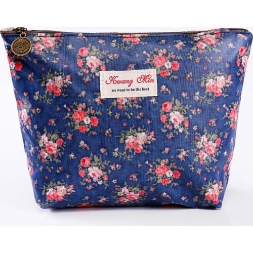 2019 Makeup Bags With Flower Pattern Cute Cosmetics Pouchs For Travel Ladies Pouch Women Cosmetic Bag Waterproof Wholesale