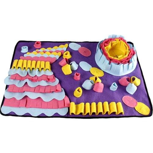 Dog Slow Feeding Mat Pet Snuffle Pad Foraging Training Pad Pet Blanket Eco-friendly Fabrics And Plastic-dropping Non-toxic