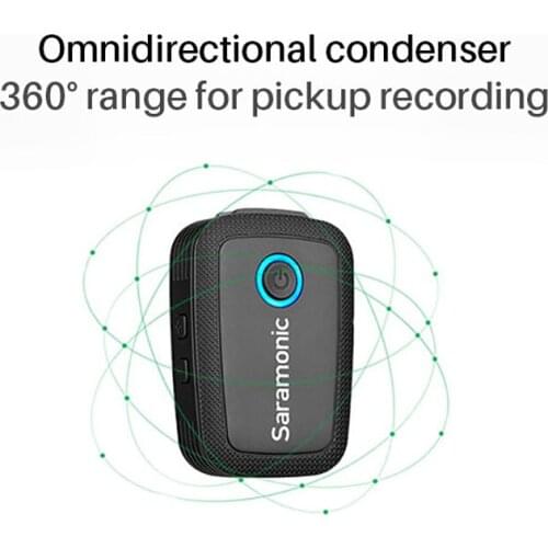 KUANI Blink500 B1-B6 2.4GHz Dual-Channel Wireless Microphone System Lavalier Studio Interview Mic For DSLR Canon Nikon Sony