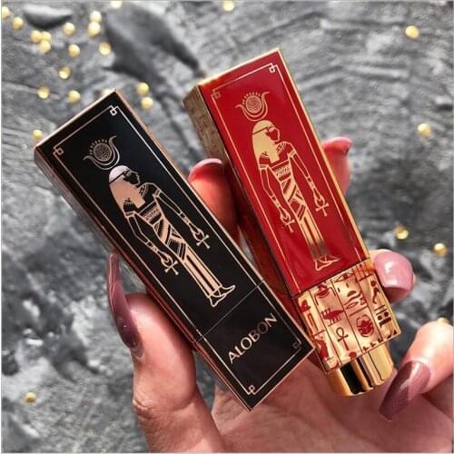 AloBon Egypt-Style Velvet Soft Matte Not to Pull out Dry Blood Orange Color Is Red Yellow Skin White Lipstick T1302