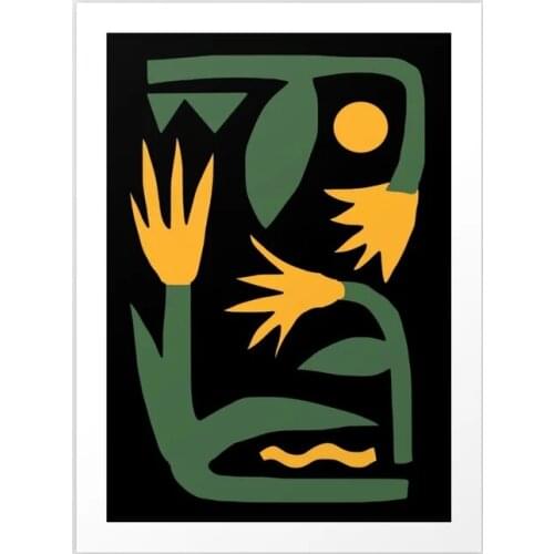 Wall Art Home Decor Hd Cartoon Flowers Red Green Print Modular Cool Picture Posters Canvas Painting For Bedroom Artwork No Frame