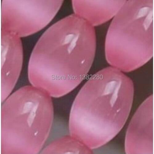 ! Wholesale 8x10mm Pink Mexican Opal chalcedony Rice Loose Beads 13" 2 pcs/lot fashion jewelry JT6248