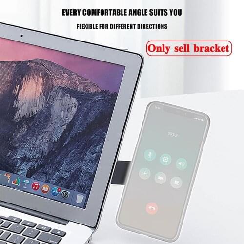 Hot Adjustable laptop Magnetic Side Mount Clip Computer Expansion stand universal plastic cell phone holder for mobile phone