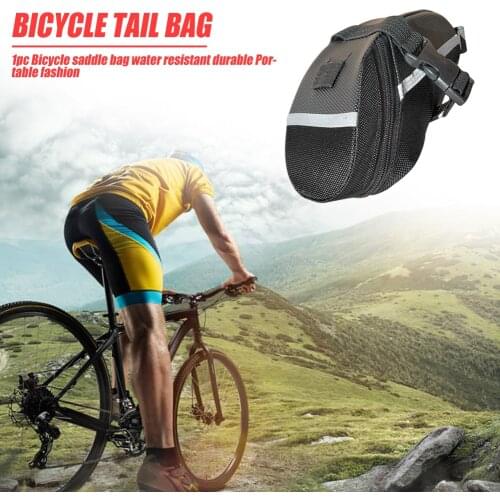 Portable Bike Saddle Bag Portable Reflective Cycling Seat Pouch Bicycle Tail bags Rear Pannier Outdoor Cycling Equipment