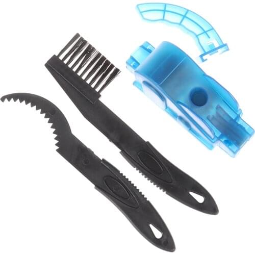 Portable Bicycle Chain Cleaner Bike Brushes Scrubber Wash Tool Mountain Cycling Cleaning Kit Outdoor Accessory