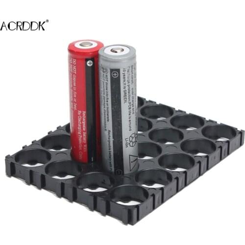 10/20/30/40/50Pcs 4x5 Cell 18650 Batteries Spacer Holders Radiating Shell Plastic Bracket FC