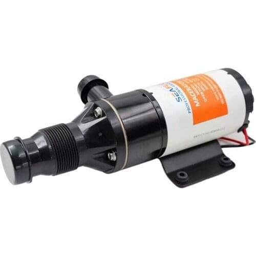 SEAFLO Macerator Waste Water Pump 12V 12GPM Anti-Clog Feature for RV Boat Marine Trailer Toilet Sewer Self Priming SFMP1-120-01