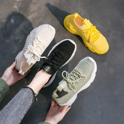 Mesh Women Shoes Breathable Platform Sneakers Outdoor Non-slip Lace Up Running Sports Shoes Woman Vulcanized Shoes Snekaer Women