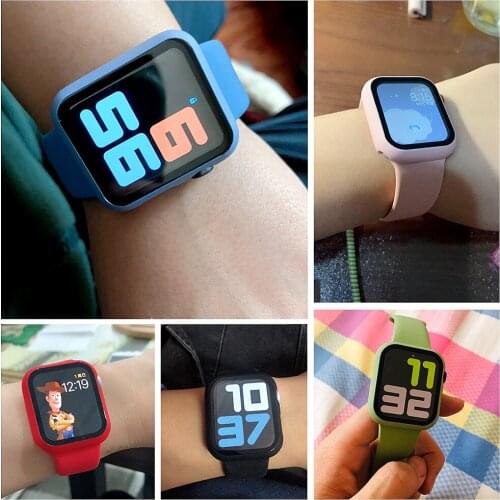 Glass+Case for iwatch series 5 4 3 2 1 44MM 40MM 42MM 38MM