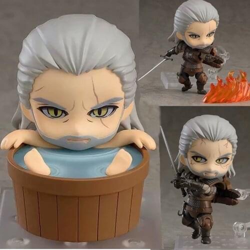 Witcher-ed 3 Wild Hunt 907 Geralt Lobo Blanco Geralt Action Figure Collectable Model Toy
