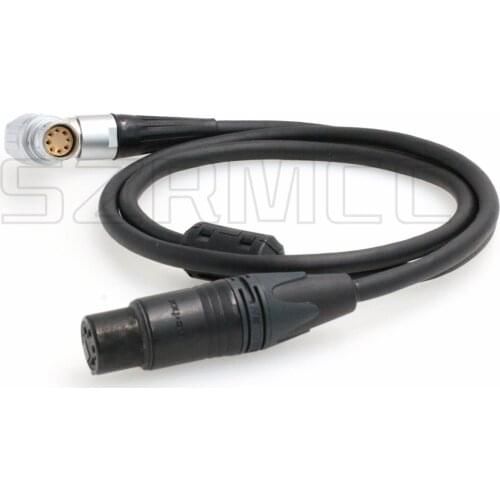 XLR 4 Pin Female to Right Angle 2B 8 Pin Female Power Cable for ARRI Alexa Mini LF Amira Camera