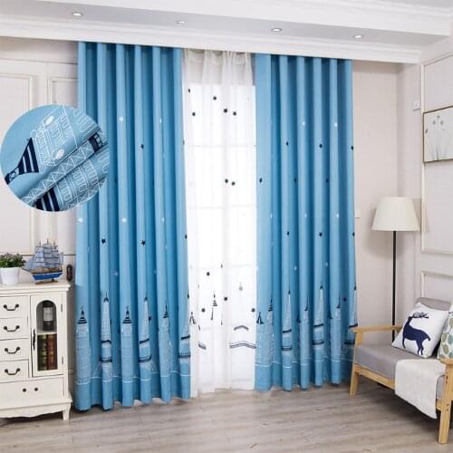 Castle Blackout Curtains Finished Custom For Bedroom Princess Children Room Curtain Baby Kids Room Windows Curtains