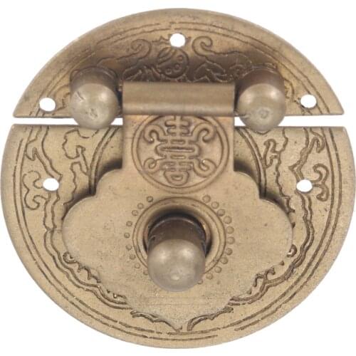 1Pc 22*24mm Box Latch Clasps Antique Brasss Jewelry Box Padlock Hasp Locked Wooden Wine Box Handbag Buckle Hardware Accessories