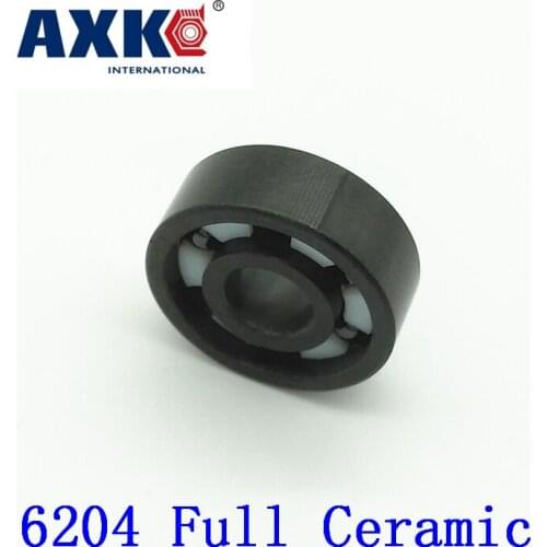 2019 Rodamientos Axk 6204 Full Ceramic Bearing ( 1 Pc ) 20*47*14 Mm Si3n4 Material 6204ce All Silicon Nitride Ball Bearings