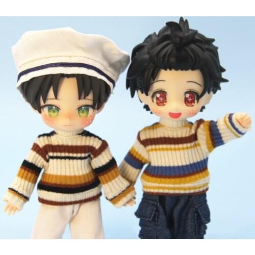 HOUZIWA 1/12 BJD Doll Accessories GSC OB11 Doll Clothes Shirt