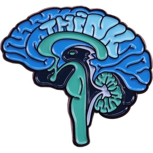 Anatomical brain pin medical jewelry neurology pins for doctor nurses gifts