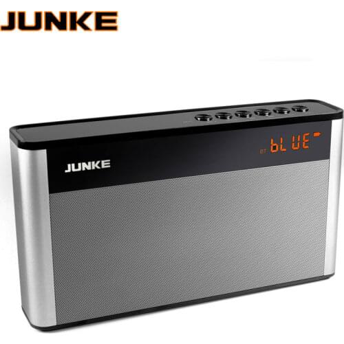 JUNKE HiFi Stereo Bluetooth Speaker Portable Wireless Super Bass Dual Speakers With Mic TF FM Radio USB Sound Box LED Dispaly