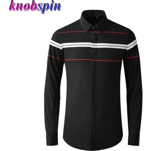 Brand Business male Dress Shirt Casual Slim long sleeve Chemise homme High quality Cotton Shirts men Plus size M-4XL