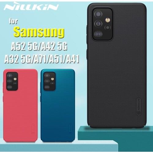 For Samsung Galaxy A72 A52 A42 A32 A12 5G A71 A51 A41 M62 F62 4G Case Nillkin Frosted Shield Hard PC Plastic Full Cover Funda