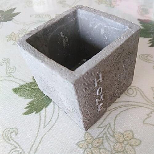 Concrete Pot Mold DIY Square Flowerpot Silicone Cement Molds Garden Planter Mold