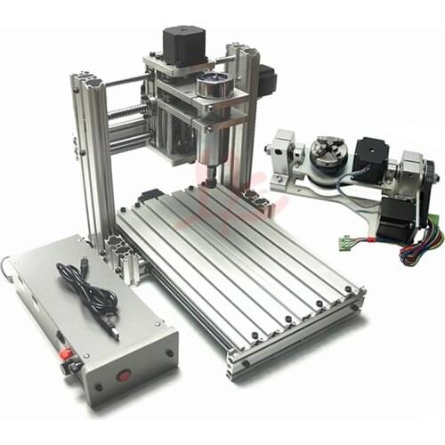 CNC Mini 4020 5Axis Engraving Milling Machine DIY 4Axis CNC Router Metal 3Axis 400mmx200mm Working Area Bigger Than CNC 3020