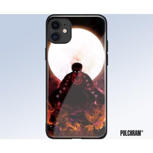 Gyomei Himejima Kimetsu no Yaiba glass phone case for iPhone 6s 7 8 x xr xs 11 pro max Samsung S note 8 9 10 20 Plus cover shell