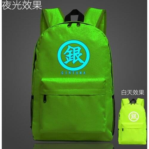 IVYYE Gintama Fashion Oxford Backpacks Shine Rucksacks Night Light Backpack Casual Luminous Travel Knapsack Unisex Gifts New