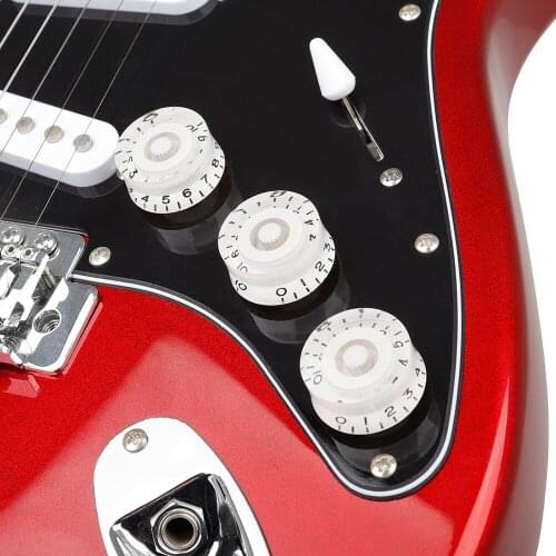 M MBAT 3Pcs/Set Electric Bass Guitar Volume Knob Cap ABS Stringed Instrument Accessories Tone Control Button Hat Music Tools