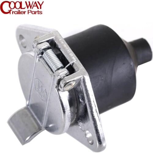 7 Pin 24V Metal Towing Towbar Trailer Truck RV Socket Wire Harness Electrical Quick Converter Adapter Camper Caravan Accessories
