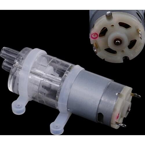 Mini 385 DC 6V-12V High Temperature Resistance 100 Degrees Celsius Micro Water Pump Diaphragm Water Pump Vacuum Pump