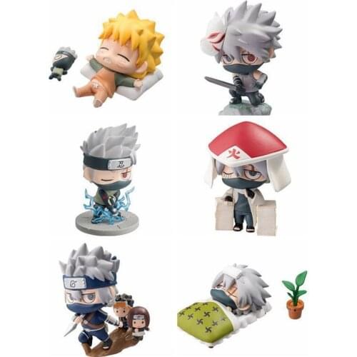 NARUTO Uchiha Sasuke Uzumaki Naruto Hatake Kakashi Hand run model doll desk car decoration birthday Christmas gift collectiontoy