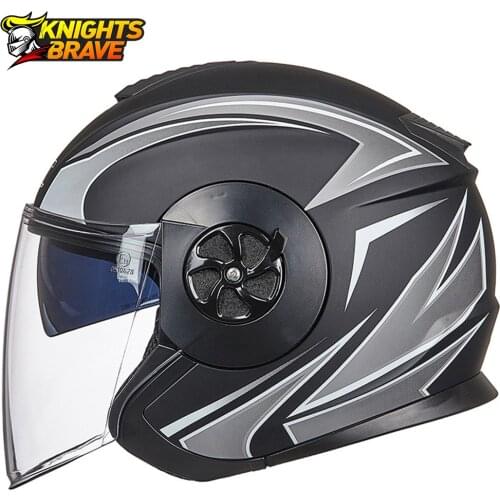 GXT New Motorcycle Helmet Men Women Half Face Moto Helmet Summer Scooter Motorbike Helmet Double Lens With Removeable Linner