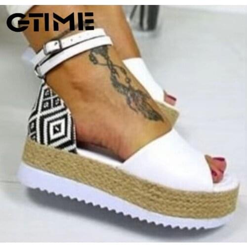 2020 Summer New Women Sandals Platform Sandals Wedges Shoes Women Heels Shoes Sandals fashion shoes women shoes #SJPAE-331
