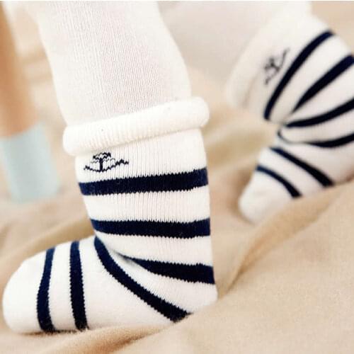 New Winter Socks Boy Girl Cartoon Baby Socks Winter Terry Thick Baby Sock