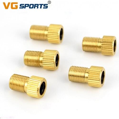 5pcs Bicycle Valves accessories Presta To Schrader Valve Adapter Converter MTB road Bike Bicycle Accessories Cycle Pump Tube