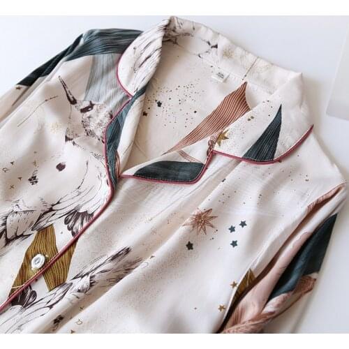 Pajamas Young Woman Summer Satin Silk Pijama Sets 2 Pieces Sleepwear Womens Cotton Nightie Pyjamas Lounge Home Suit Clothes