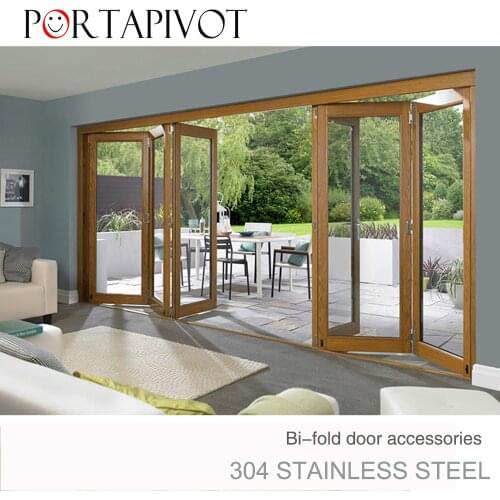 PT 304 STAINLESS STEEL slides Bi-fold Partition Door Sliding Barn Door Hardware Rollers Wooden Door Hanging Pulley Accessories