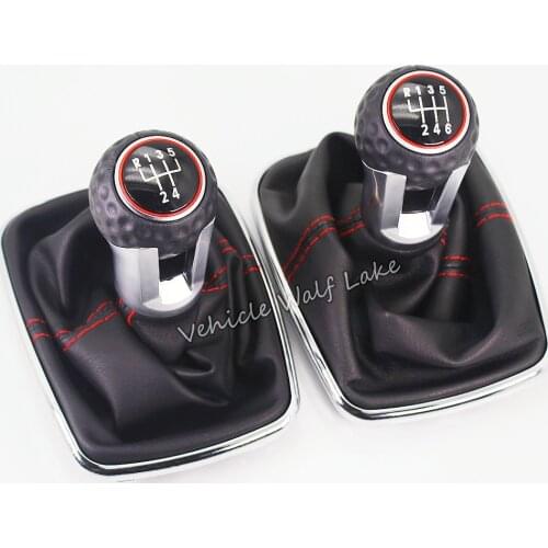 For Volkswagen VW 1999-2004 Golf 4 IV MK4 GTI R32 Bora Jetta 5 Speed 12mm Car Gear Shift Knob Lever Shifter Gaitor Boot