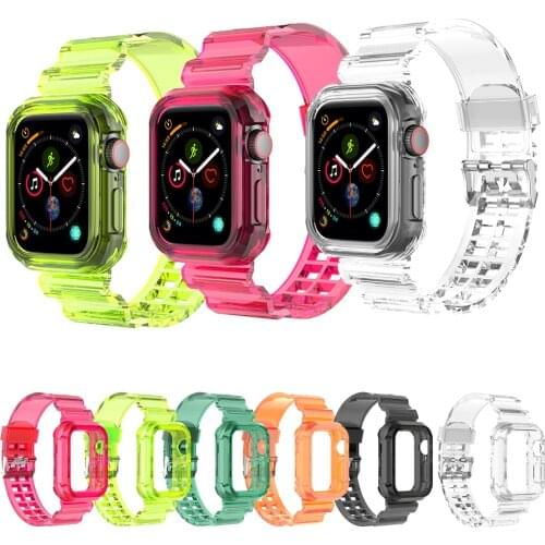 BEHUA Silicone Band For Apple Watch strap 44mm 40mm 38MM 42MM Sport Rubber Accessories Watchband Bracelet Iwatch Serie 4 5 6 se